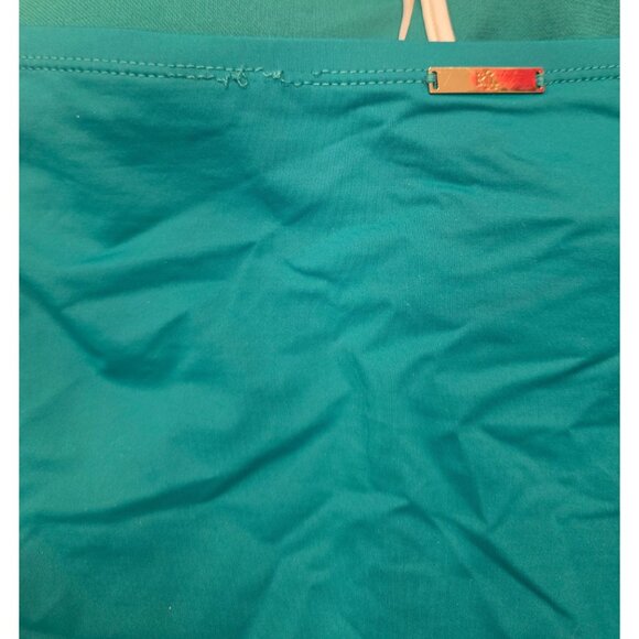 NWT One Piece Ralph Lauren Womens Slimming Fit Teal Swimsuit Sz 14 Underwire - Picture 8 of 8